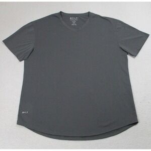 BYLT Shirt Mens 2XL Gray Drop Cut V Neck Short Sleeve Premium Basics BYLT Blend